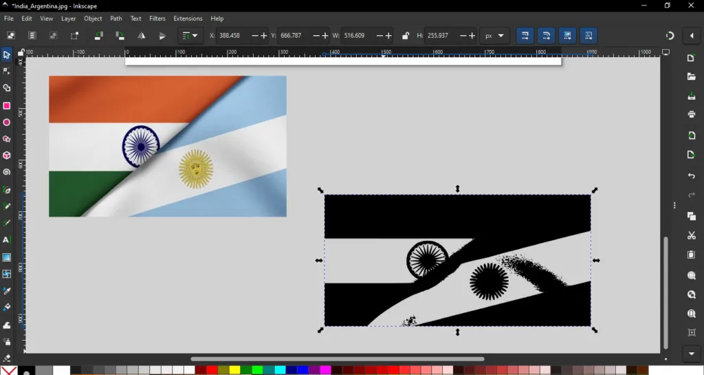 Inkscape software present 8