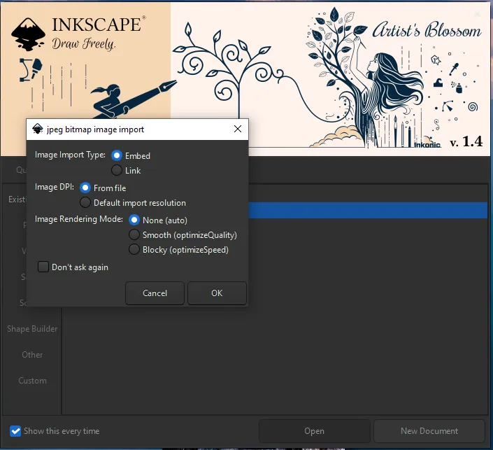 Inkscape software 