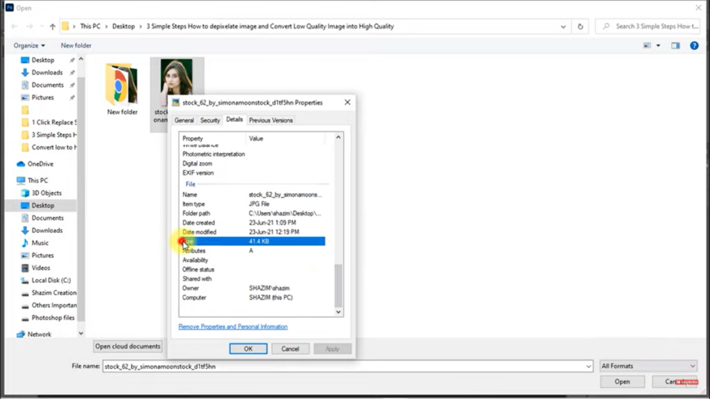 How to Improve Image Quality in Photoshop step-1